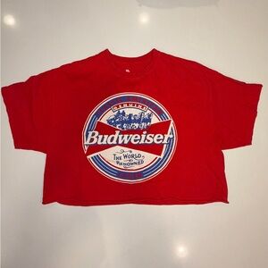 Budweiser Oversized Crop Top